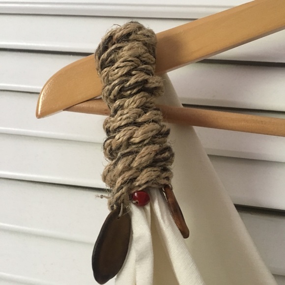 Iodice Brand Plunging Neck Top Natural accents - Picture 5 of 7